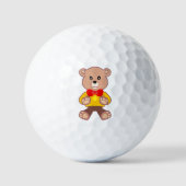 Grappige Schattigee Bowtie Teddy Bear golfballen (Voorkant)