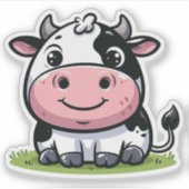 Grappige Schattigee Cartoon Sweet Classic Ronde Di Sticker (Voorkant)