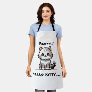 Grappige Schattigee Cat Catmas Humor Schort
