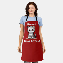 Grappige Schattigee Cat Catmas Humor Schort