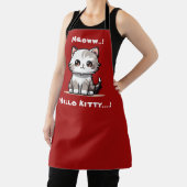 Grappige Schattigee Cat Catmas Humor Schort (Insitu)