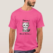 Grappige Schattigee Cat Catmas Humor T-shirt (Voorkant)