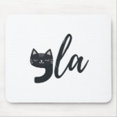 Grappige Schattigee Cat Comma La Funny Kamala Harr Muismat (Voorkant)