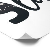 Grappige Schattigee Cat Comma La Funny Kamala Harr Poster (Hoek)