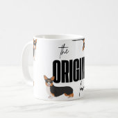 Grappige Schattigee Corgi Dog Mok De originele Low (Voorkant links)