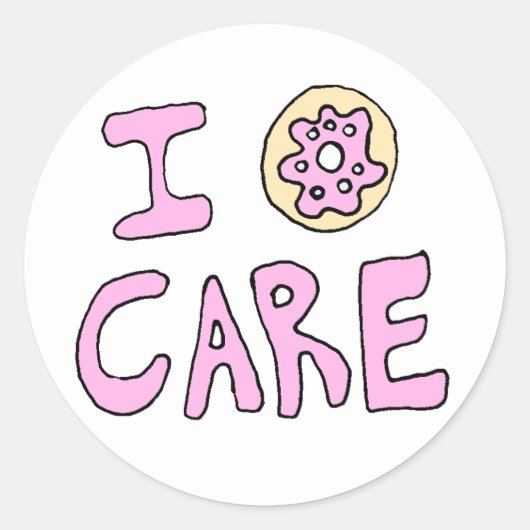 Grappige Schattigee Donut Stickers (Voorkant)