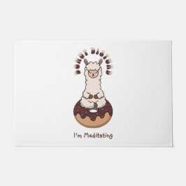 Grappige Schattigee donut verstoring gepersonalise Deurmat