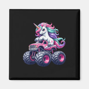 Grappige Schattigee eenhoorn rijden op een roze mo Magneet