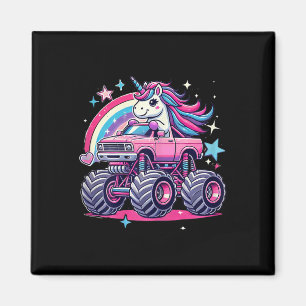 Grappige Schattigee eenhoorn rijden op een roze mo Magneet