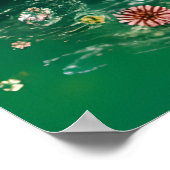 Grappige Schattigee eenhoorn Zebra in een badkuip Poster (Hoek)