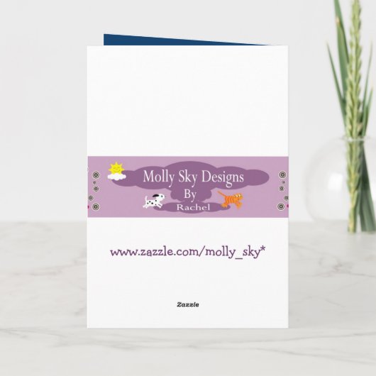 Grappige, Schattigee & eigenzinnige Blue Jellyfish Feestdagen Kaart (Achterkant)