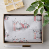 Grappige Schattigee feesthonden Vrolijk Kerstfeest Tissuepapier (Geschenk)