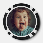 Grappige Schattigee foto Poker Chips (Achterkant)