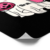 Grappige Schattigee Ghost Bruh Ik bedoel Boo Hallo Poster (Hoek)