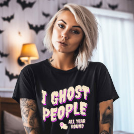 Grappige Schattigee Ghost People Halloween T-shirt
