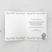 Grappige Schattigee grillige Gumball, aangepaste e Kaart (Binnen)