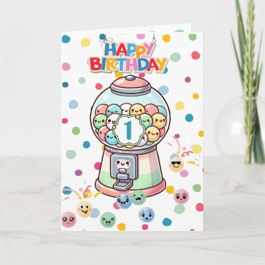 Grappige Schattigee grillige Gumball, aangepaste k Kaart (Voorkant)