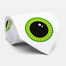 Grappige Schattigee groene oogballen Stropdas