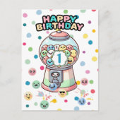 Grappige Schattigee Gumball Machine, Aangepaste ee Briefkaart (Voorkant)