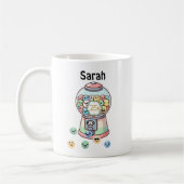 Grappige Schattigee Gumball Machine, Aangepaste Ki Koffiemok (Links)