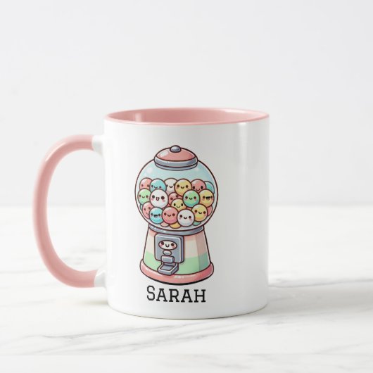 Grappige Schattigee Gumball Machine, Aangepaste Ki Mok (Links)