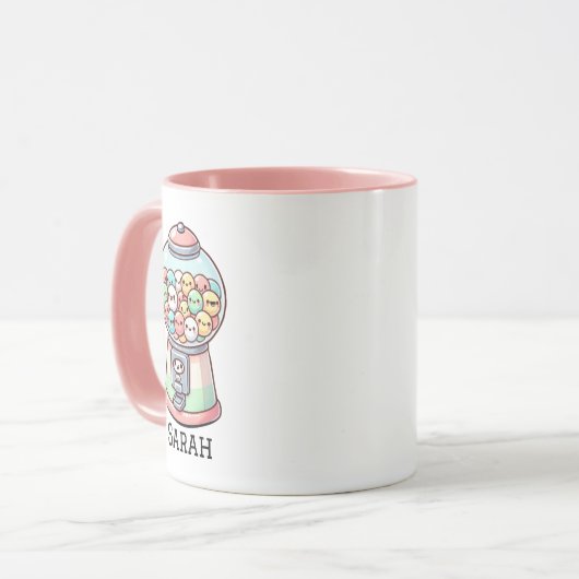 Grappige Schattigee Gumball Machine, Aangepaste Ki Mok (Voorkant links)