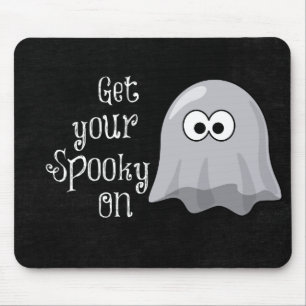 Grappige, Schattigee Halloween Ghost; Get Your Spo Muismat