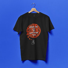 Grappige Schattigee hang on laat me dit overdenken T-shirt