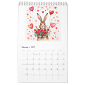 Grappige, Schattigee hazen 2025 Kalender (Feb 2027)