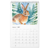 Grappige, Schattigee hazen 2025 Kalender (Jan 2027)