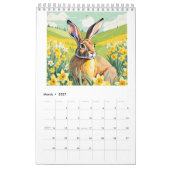 Grappige, Schattigee hazen 2025 Kalender (Mar 2027)
