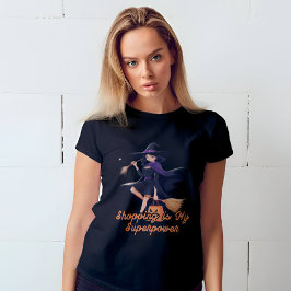 Grappige & Schattigee Heksenvrouwen Halloween T-shirt