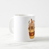 Grappige Schattigee Herfst Herfst Schattigee Pompo Koffiemok (Voorkant links)