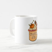 Grappige Schattigee Herfst Herfst Schattigee Pompo Koffiemok (Voorkant links)