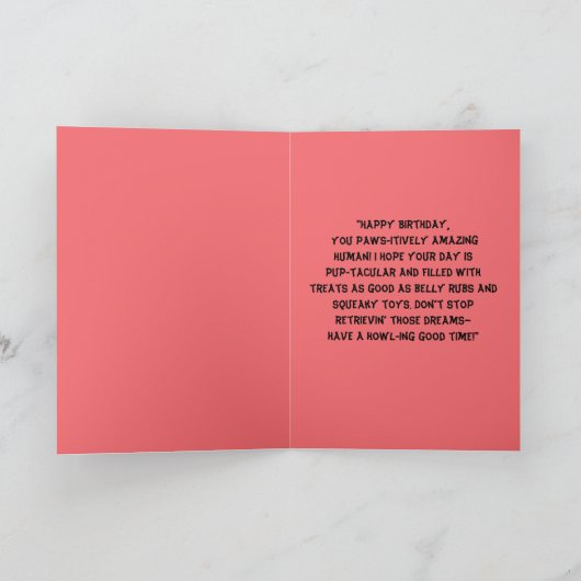 Grappige Schattigee Hond Eenvoudige Verjaardag Gro Kaart (Binnen)