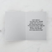 Grappige Schattigee Hond Eenvoudige Verjaardag Gro Kaart (Binnen)