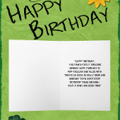 Grappige Schattigee Hond Eenvoudige Verjaardag Gro Kaart