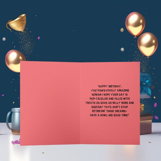 Grappige Schattigee Hond Eenvoudige Verjaardag Gro Kaart