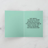 Grappige Schattigee Hond Eenvoudige Verjaardag Gro Kaart (Binnen)