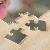 Grappige Schattigee Hondentong Witte Schnauzer Puz Legpuzzel (Zijkant)