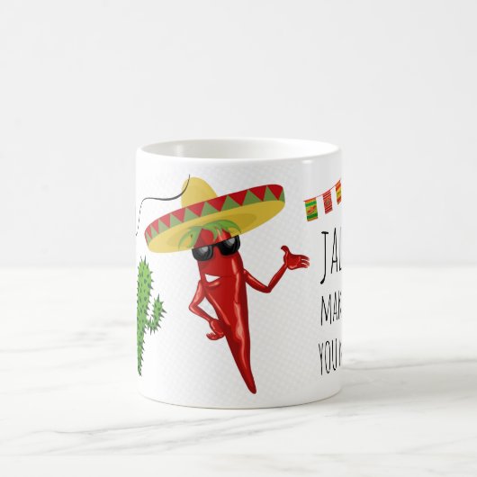 Grappige Schattigee Jalapenos maken me blij dat je Koffiemok (Center)