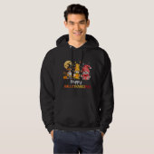 Grappige Schattigee kabouters Happy Hallothanksmas Hoodie (Voorkant volledig)