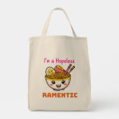 Grappige Schattigee Kawaii Ramen Japanese Noodles  Tote Bag (Achterkant)