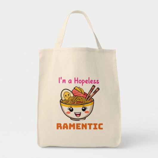 Grappige Schattigee Kawaii Ramen Japanese Noodles  Tote Bag (Voorkant)