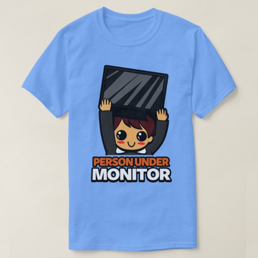 Grappige Schattigee Kawaii Techie Letterlijke Word T-shirt (Design voorkant)