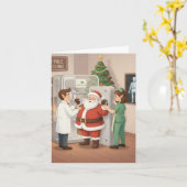 Grappige / Schattigee kerst Kaart voor X-Ray Techs (Gele Bloem)