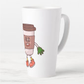 Grappige Schattigee koffie Latte Mok (Rechterhoek)