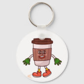 Grappige Schattigee koffie Sleutelhanger (Achterkant)