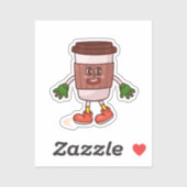 Grappige Schattigee koffie Sticker (Vel)