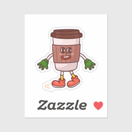 Grappige Schattigee koffie Sticker (Vel)